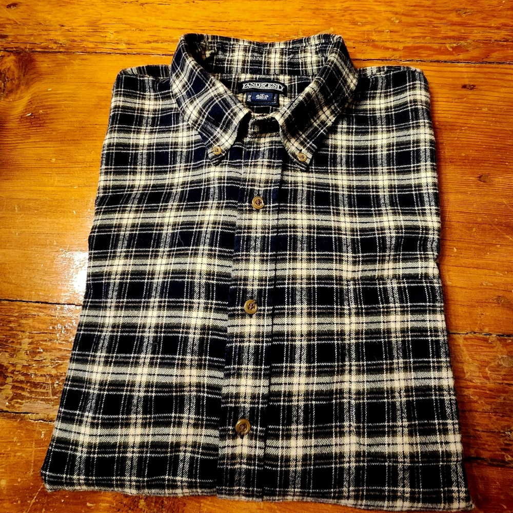 Men's Lands End flannel shirt